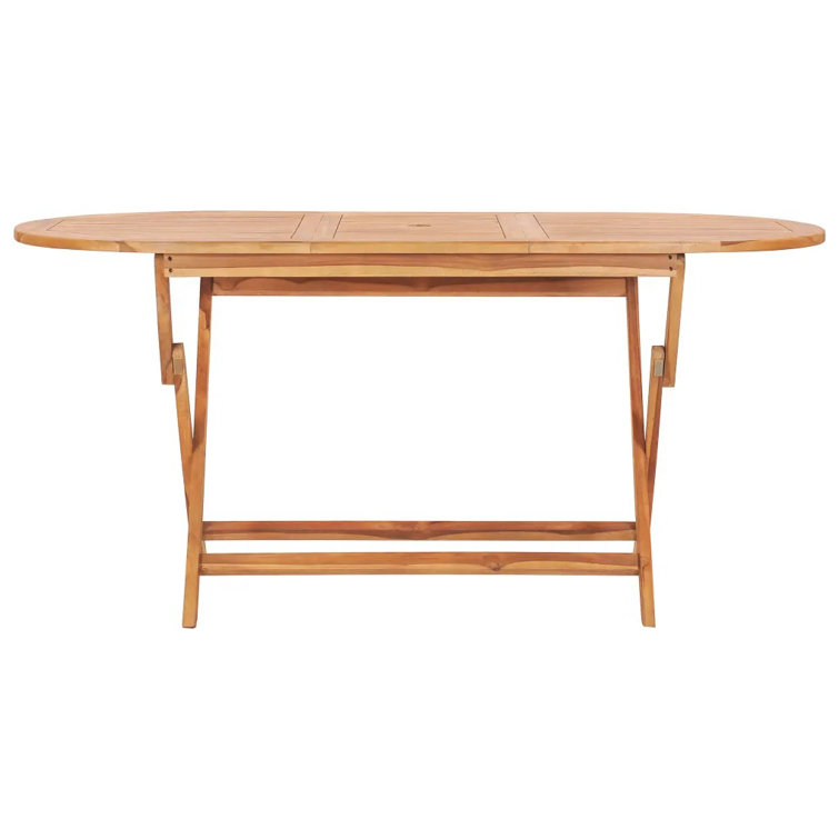 Dakota Fields Lear Folding Teak Dining Table Wayfair.co.uk